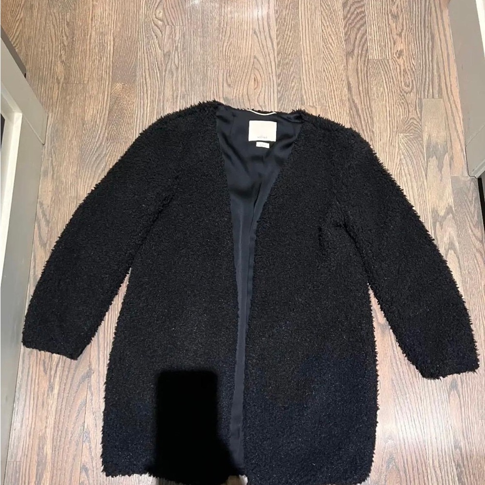Wilfred Black Open-Front sweater coat